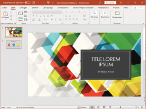 Entwurf einer PowerPoint Präsentation