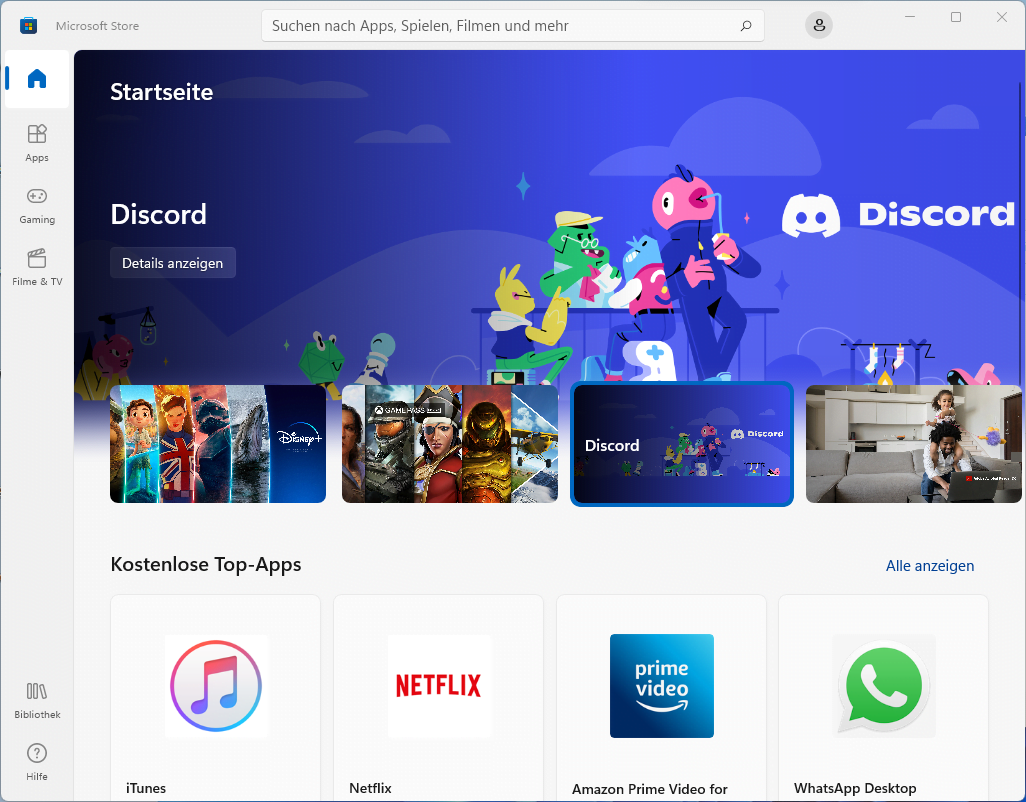 Windows 11 Microsoft Store