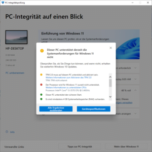 Hardwareassistent Win11